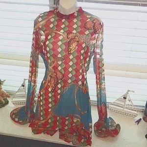 SEE THROUGH BUTTERFLY DRESS